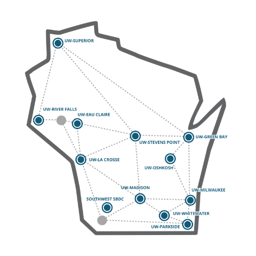 Wisconsin SBDC Network Map