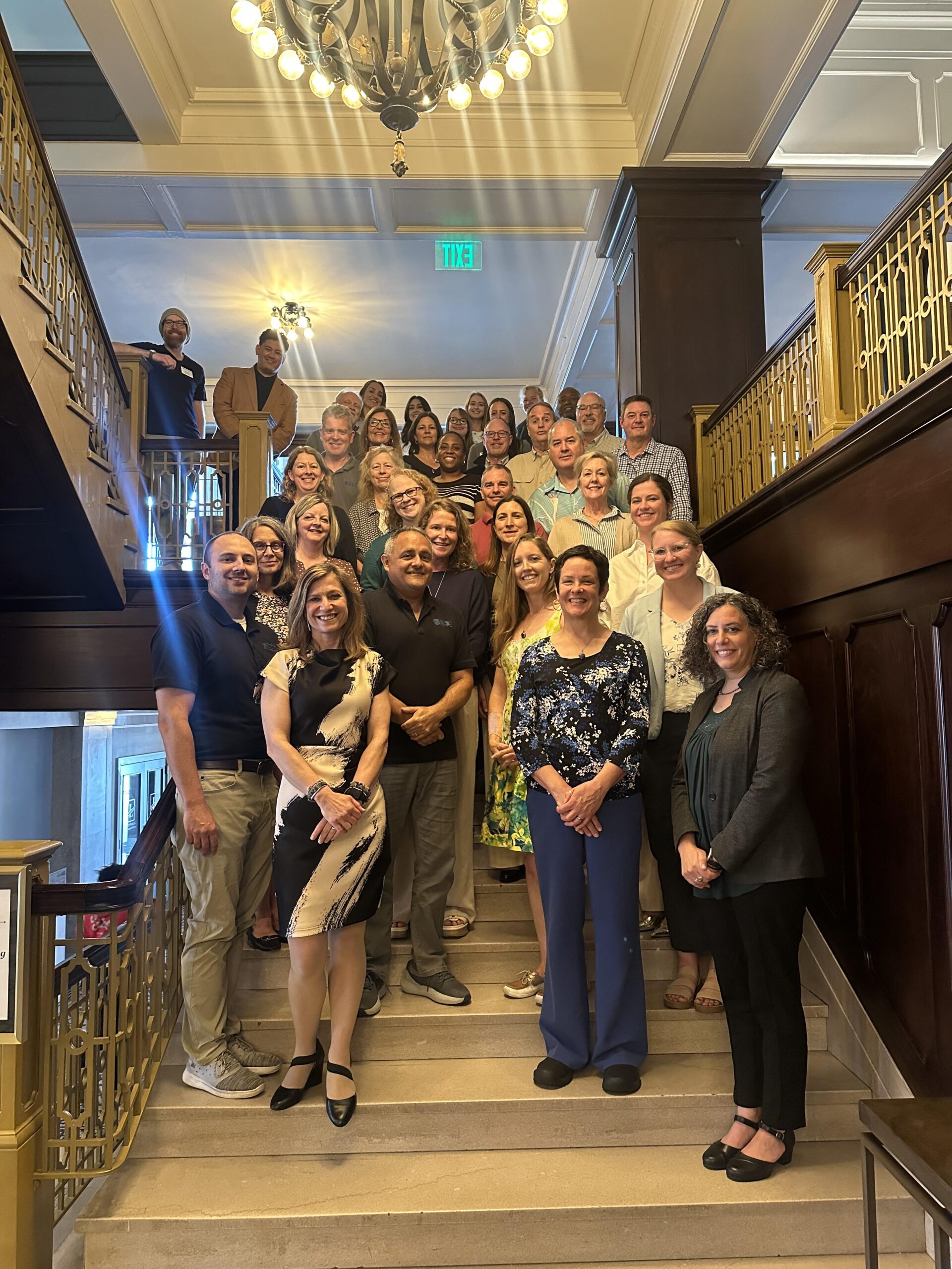 team on staircase SBDC 2026