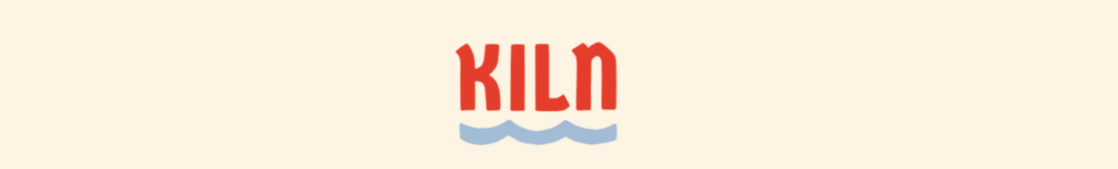 kiln red letter logo